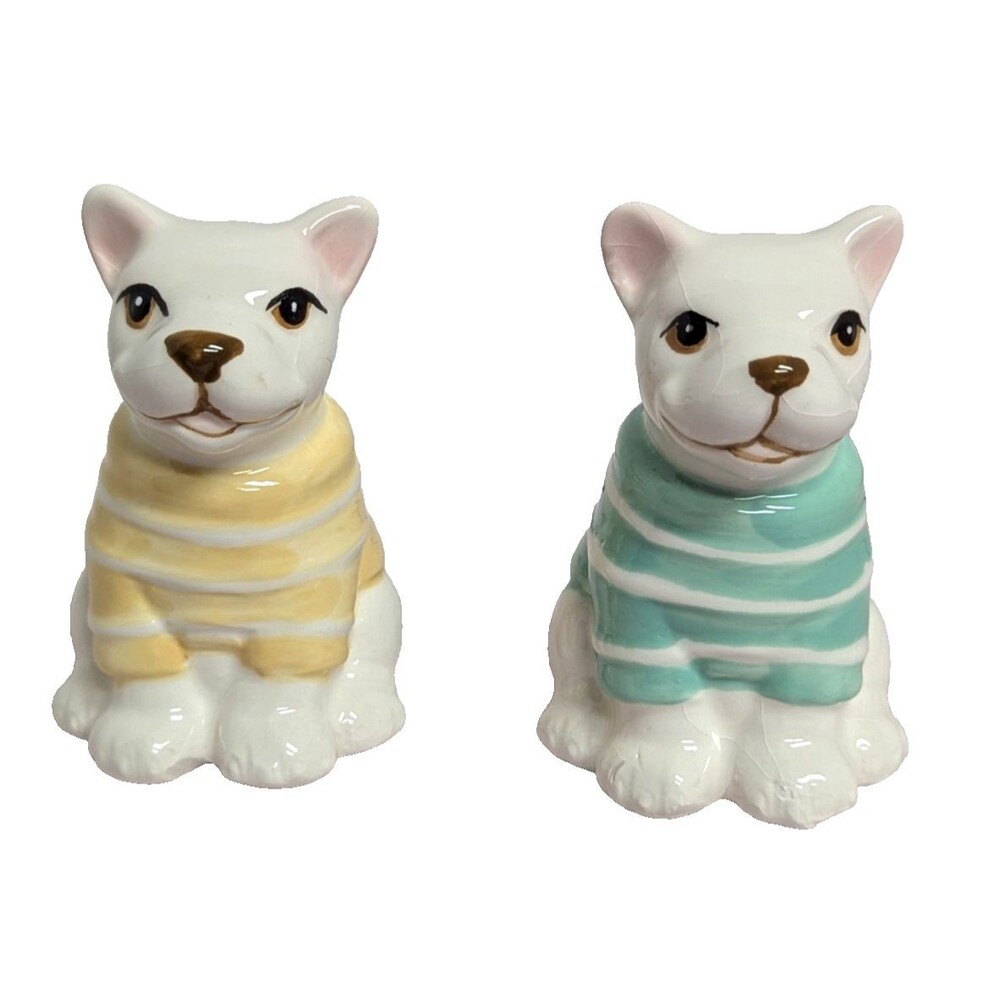 French Bulldog Salt and Pepper Shakers Sweater Dog Lovers Pets 2-pc Kitchen Gift